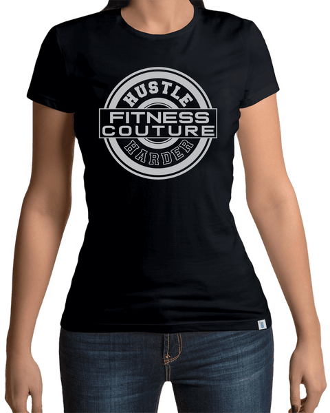 Hustle Harder - Fitness Couture Everyday Gym, Training Tee