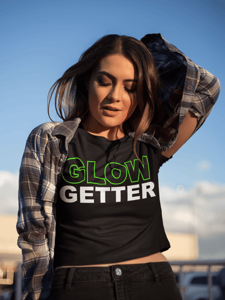 *Awesome New Release* Glow Getter T shirt - Green and White - xpertapparel