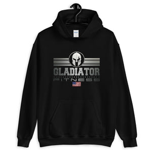 Gladiator Fitness Apparel Line - Dull Silver Textured Hoodie