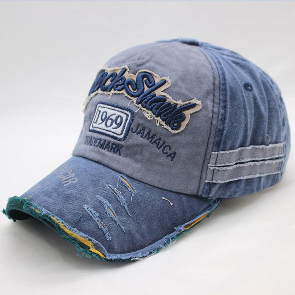 Vintage Washed Denim Cotton Sports Baseball Cap for Women and Men - xpertapparel