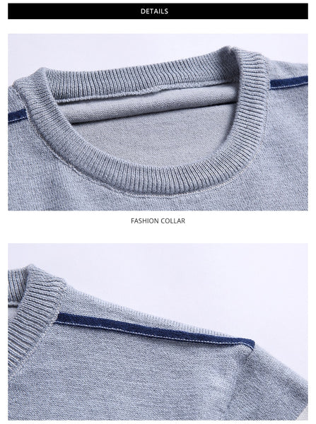 New Fashion Brand Sweater Men's Pullover Striped Slim Fit Jumpers Knitted Woolen Autumn Korean Style Casual Men Clothes - xpertapparel