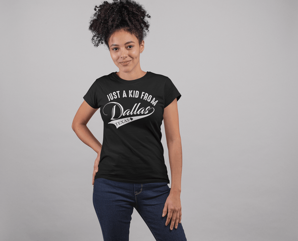 Just a Kid From Dallas TX -  Rep your city Tee Unisex Man and woman